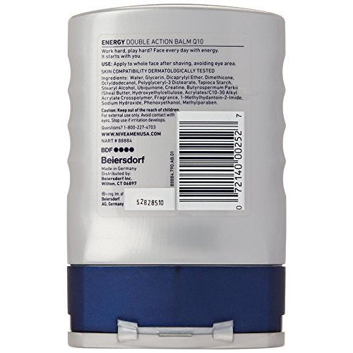 Nivea MEN Energy Double Action Balm 3.3 Fl. Oz. Bottle