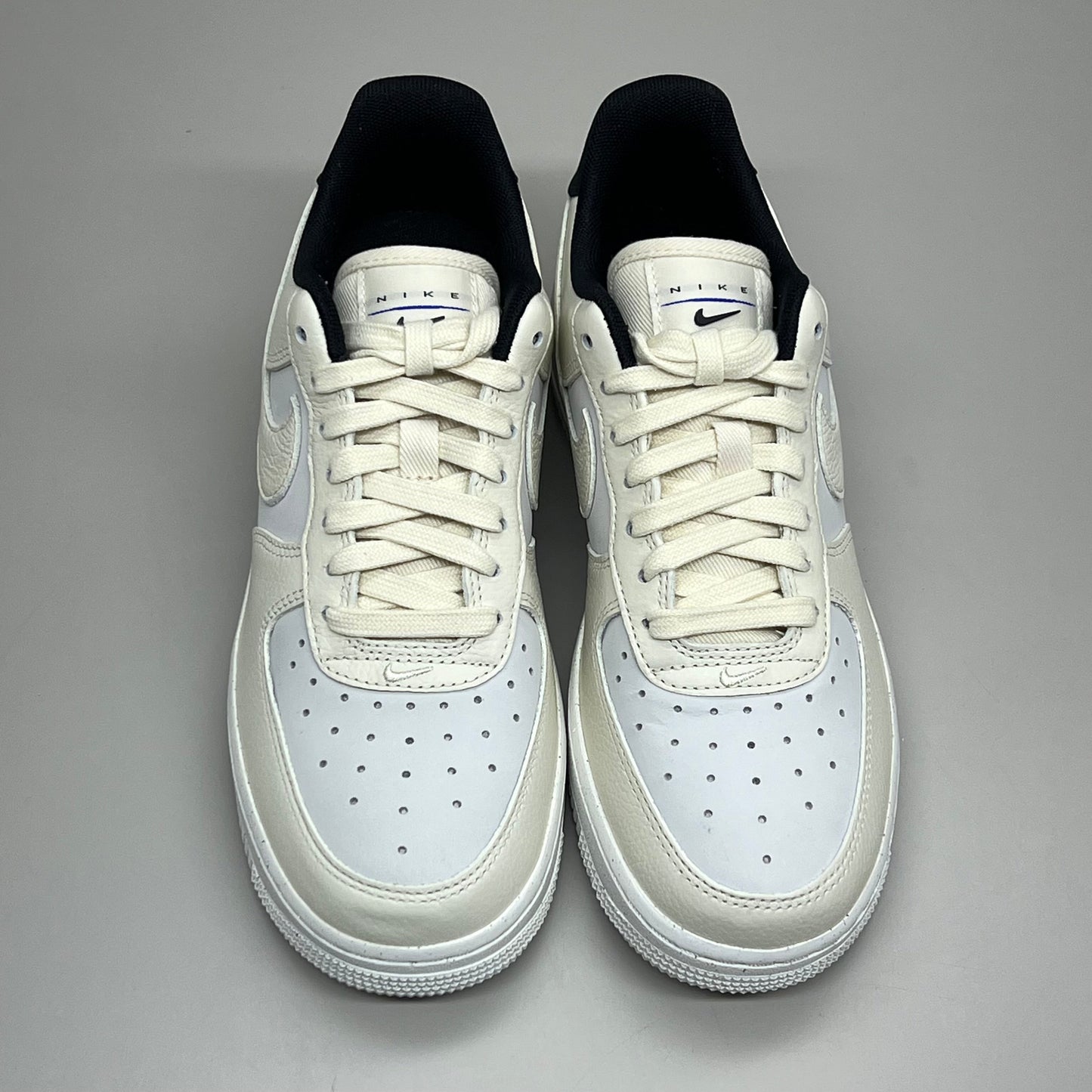 NIKE Air Force 1 07' LX Leather Sz Women's 9 Sail/Coconut Milk-Black DZ2708 101