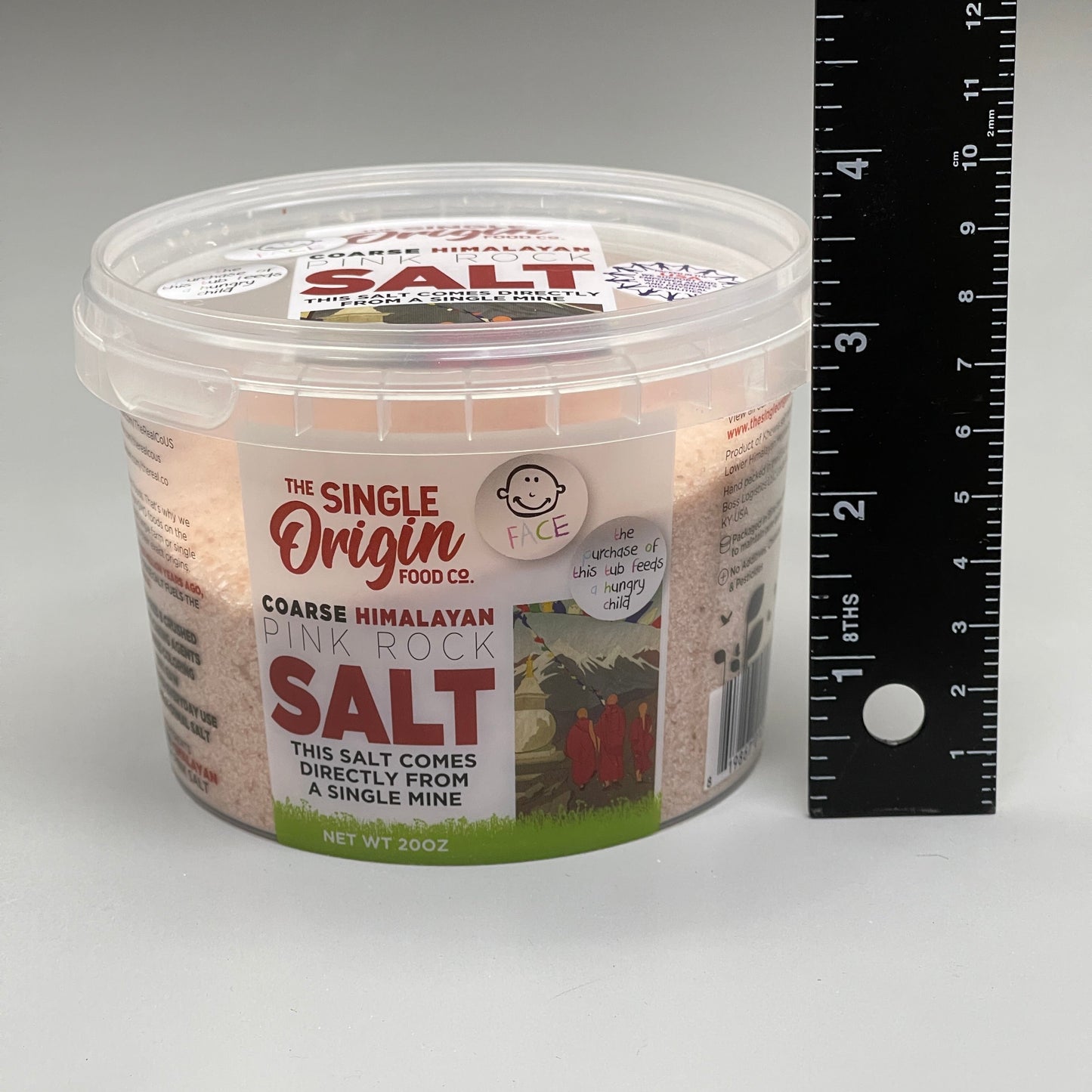 THE SINGLE ORIGIN FOOD CO (6 PACK) Pink Himalayan Salt Tub (course) 20 oz/each BB 11/26