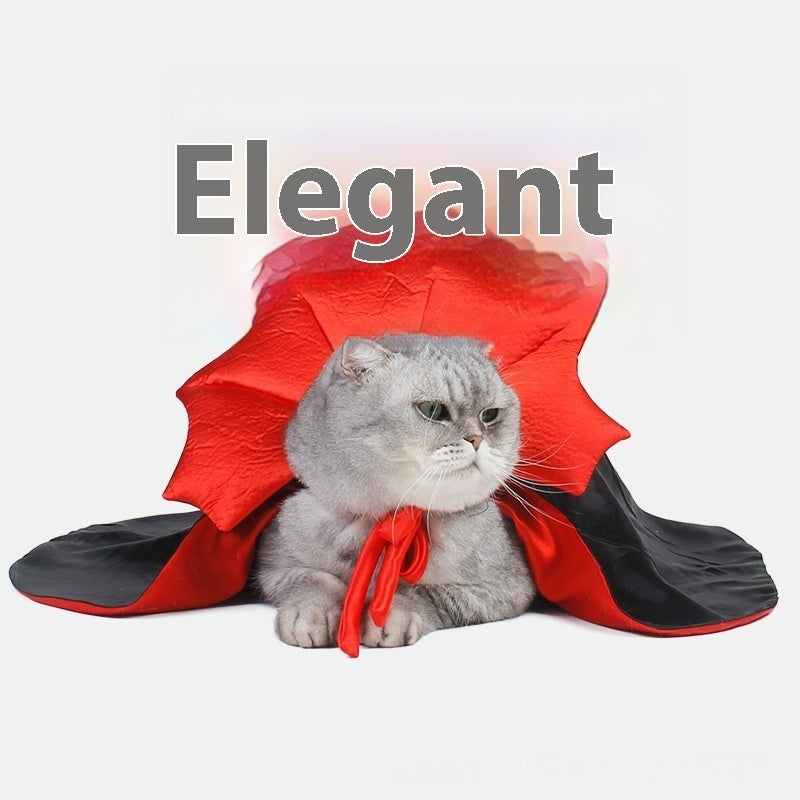 Cute Halloween Pet Costumes Cosplay Vampire Cloak For Small Dog Cat Kitten Puppy Dress Kawaii Pet Clothes Cat Accessoties Gift
