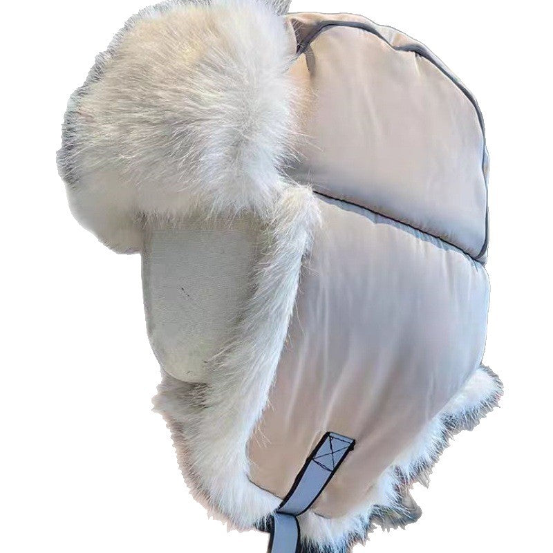 Men's Thickened Long-pile Lei Feng Hat For Skiing And Warmth