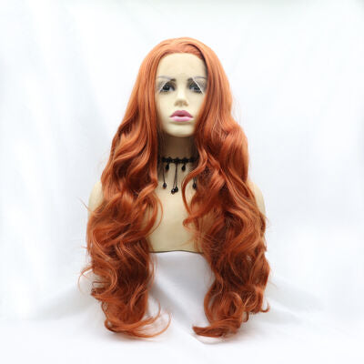 Synthetic Lace Front Long Wavy Wig, 24"