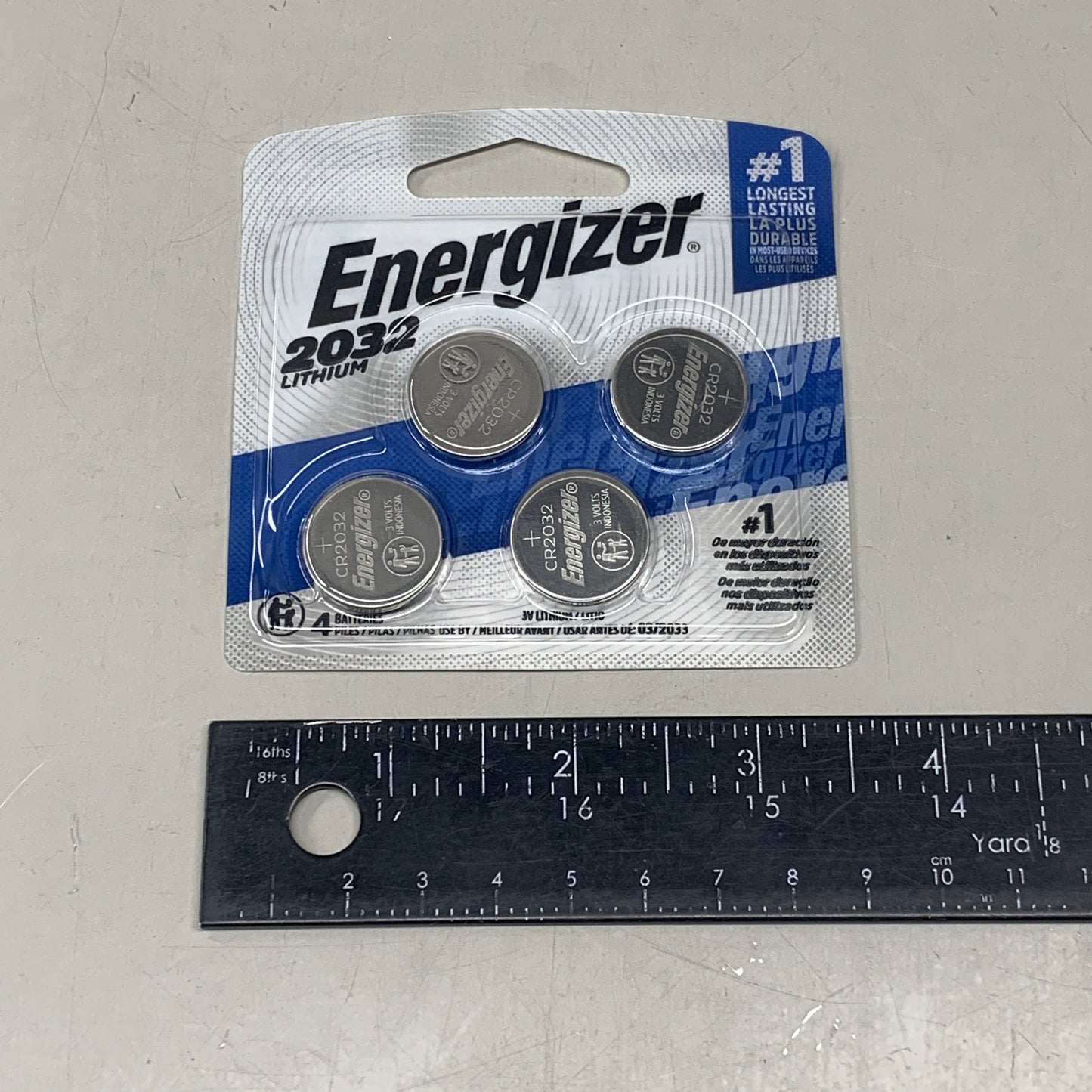ENERGIZER (2 PACK, 8 Total Batteries) 2032 Lithium Coin Battery for Key FOB 851179