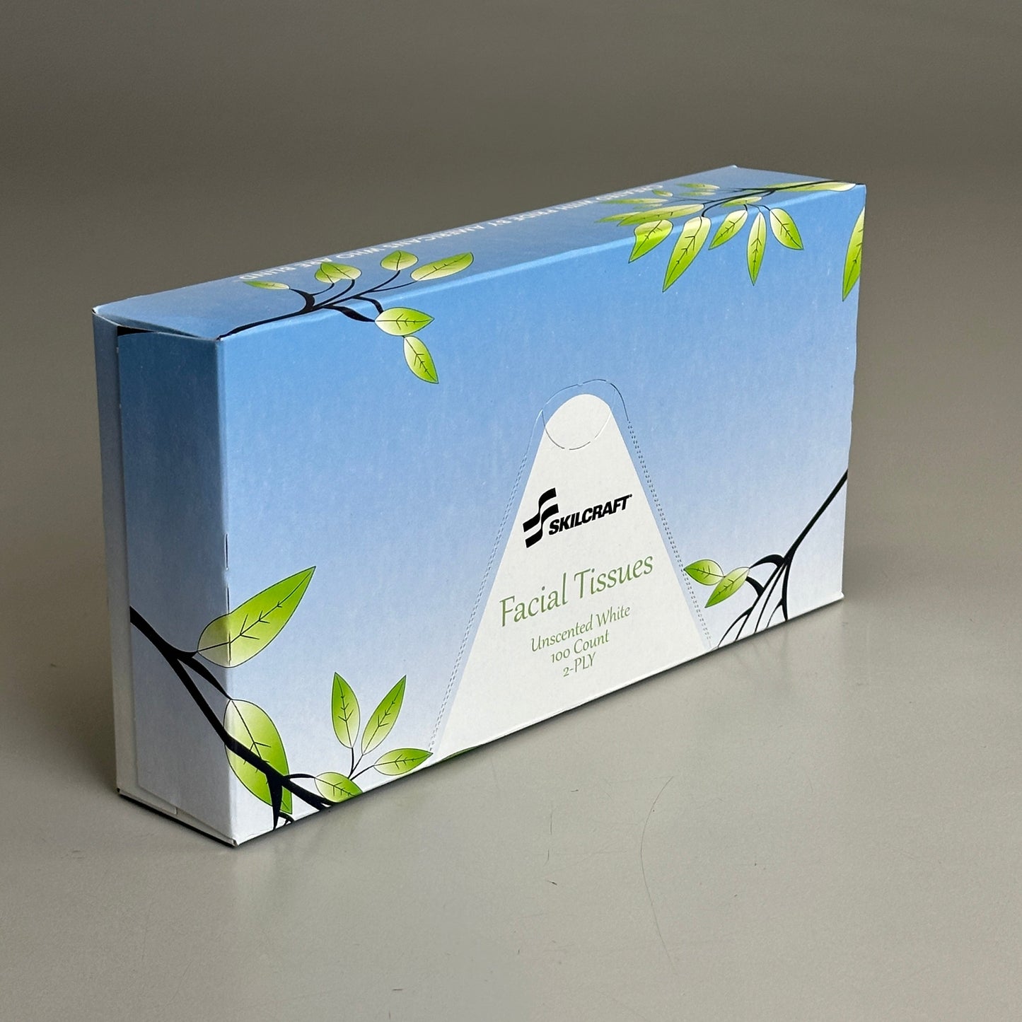 SKILCRAFT Unscented White 100 Count 2 Ply Facial Tissues (3 PACK)