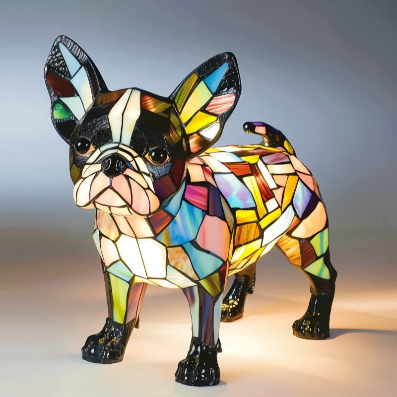 Animal resin LED night light, a cute bedside lamp for living rooms and bedrooms.