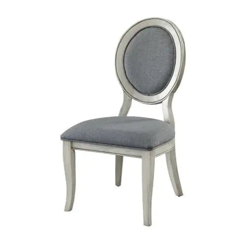 Style Loft Collection Antique White and Grey Side Chairs Set Of 2