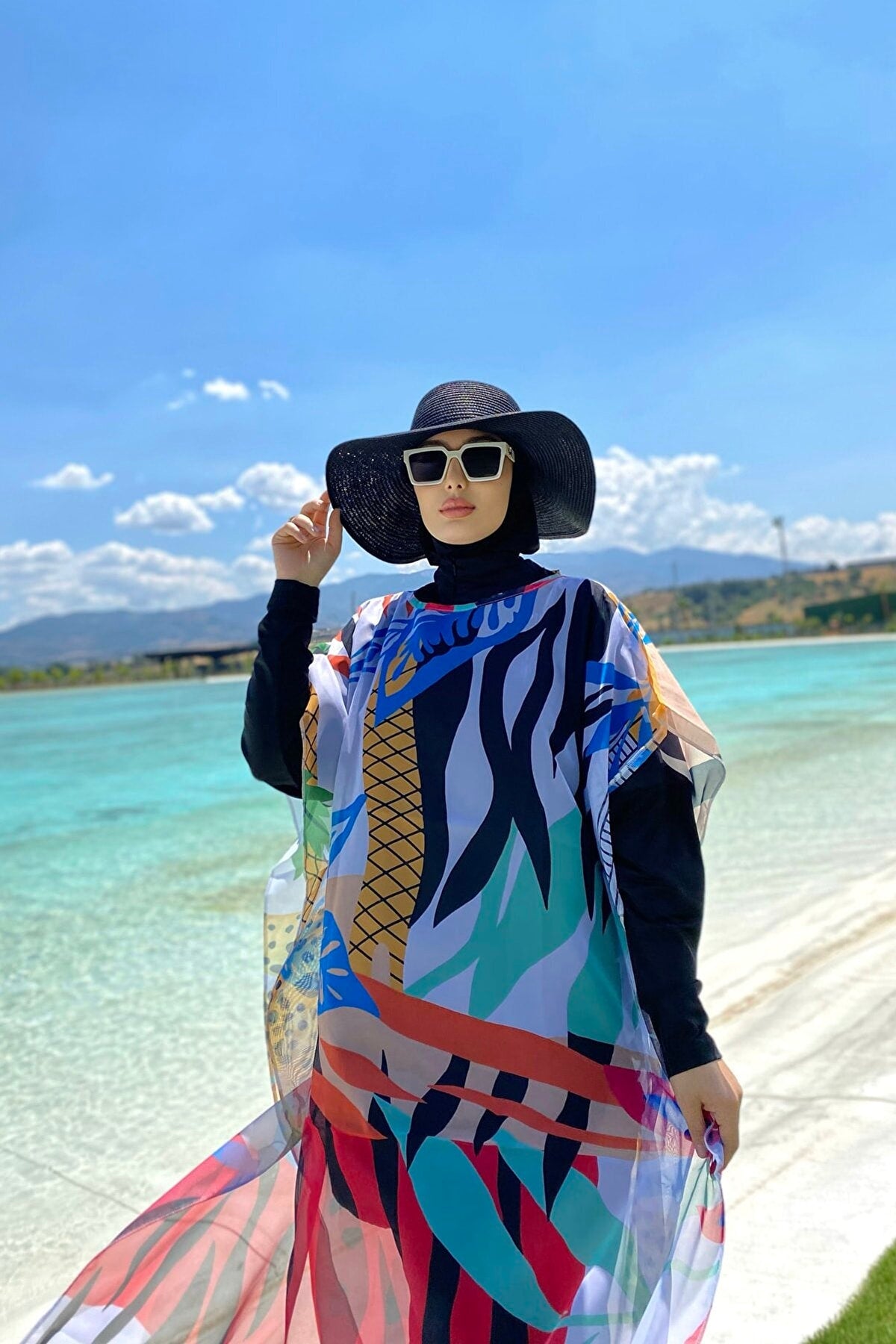 Colourful Pareo Kimono P2102