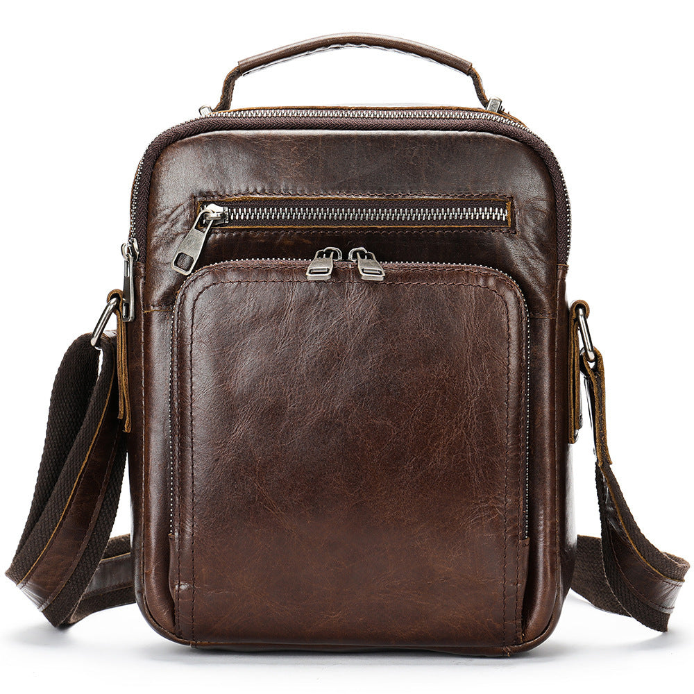 Large-capacity Leather Retro Messenger Bag
