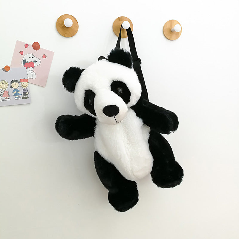 Cartoon Panda Plush Backpack for Kids