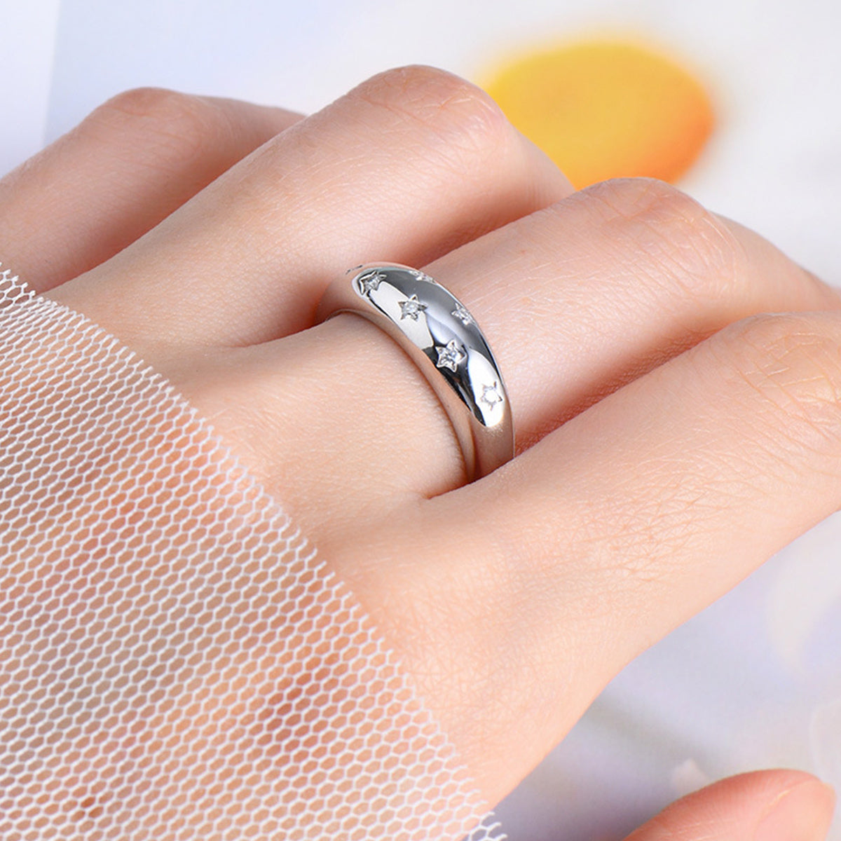 Delicate Moissanite Star Ring for Women