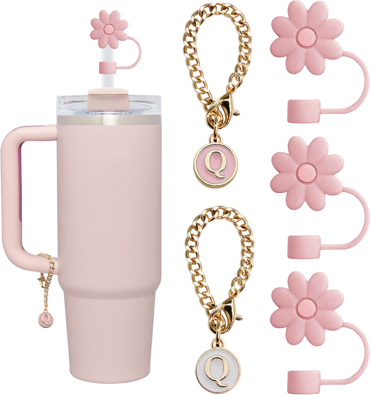 Tumbler Letter Handle Charms - 5PCS