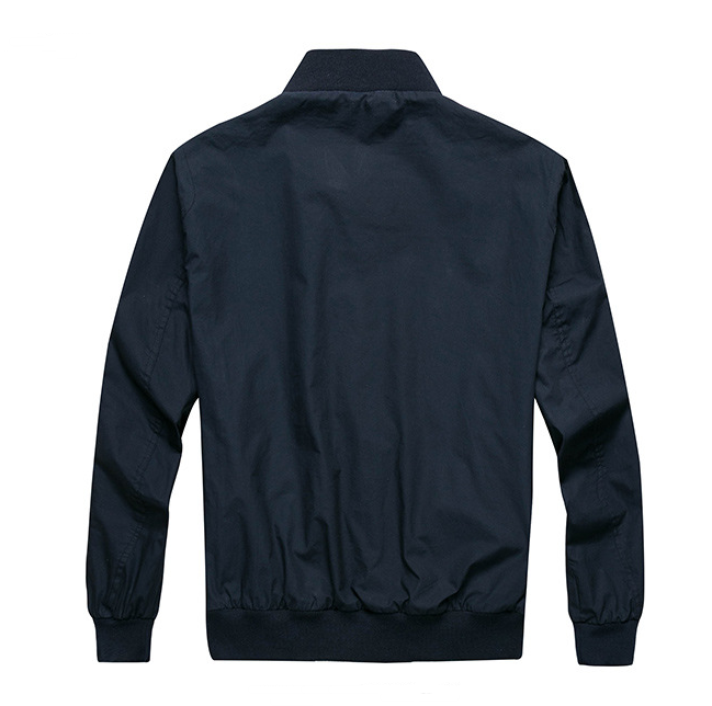 Spring Autumn Men's Casual Jacket with Stand Collar