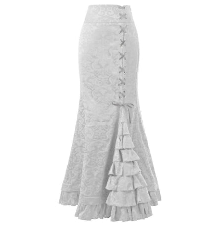 Amazon AliExpress explosion models fashion sexy fishtail belts women's long skirt skirt spot