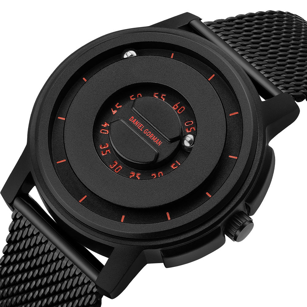 Brand-name Steel-band Sports Magnetic-levitation Silicone-ball Electronic Mens Watch
