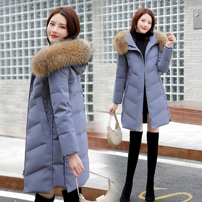 2020 Women's Korean Hooded White Duck Down Jacket