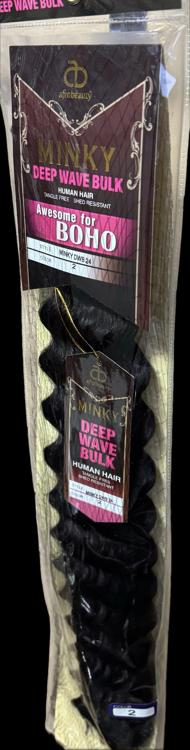 Minky Deep Wave Bulk Braiding Hair