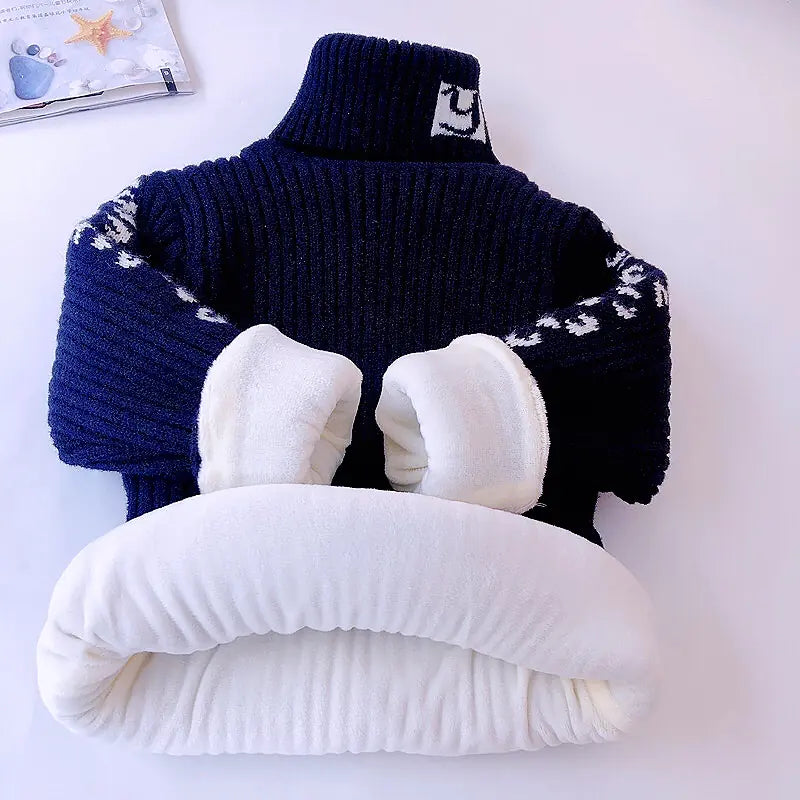 Style Loft Collection BabyStyle Cuvette Cashmere and Velvet Leopard Sweater