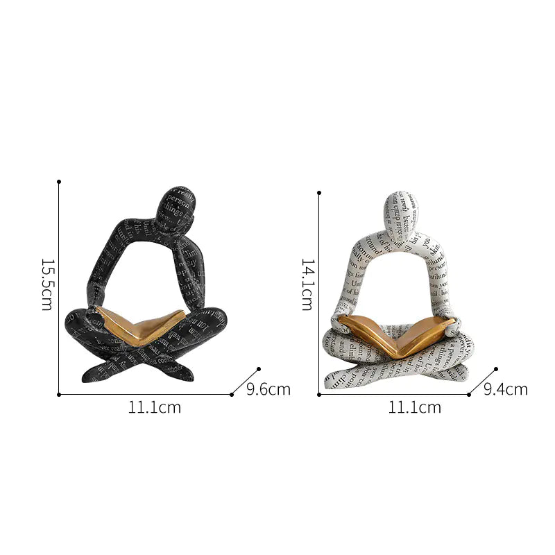 Style Loft Collection Reading Is Fundamental Book End Figurines