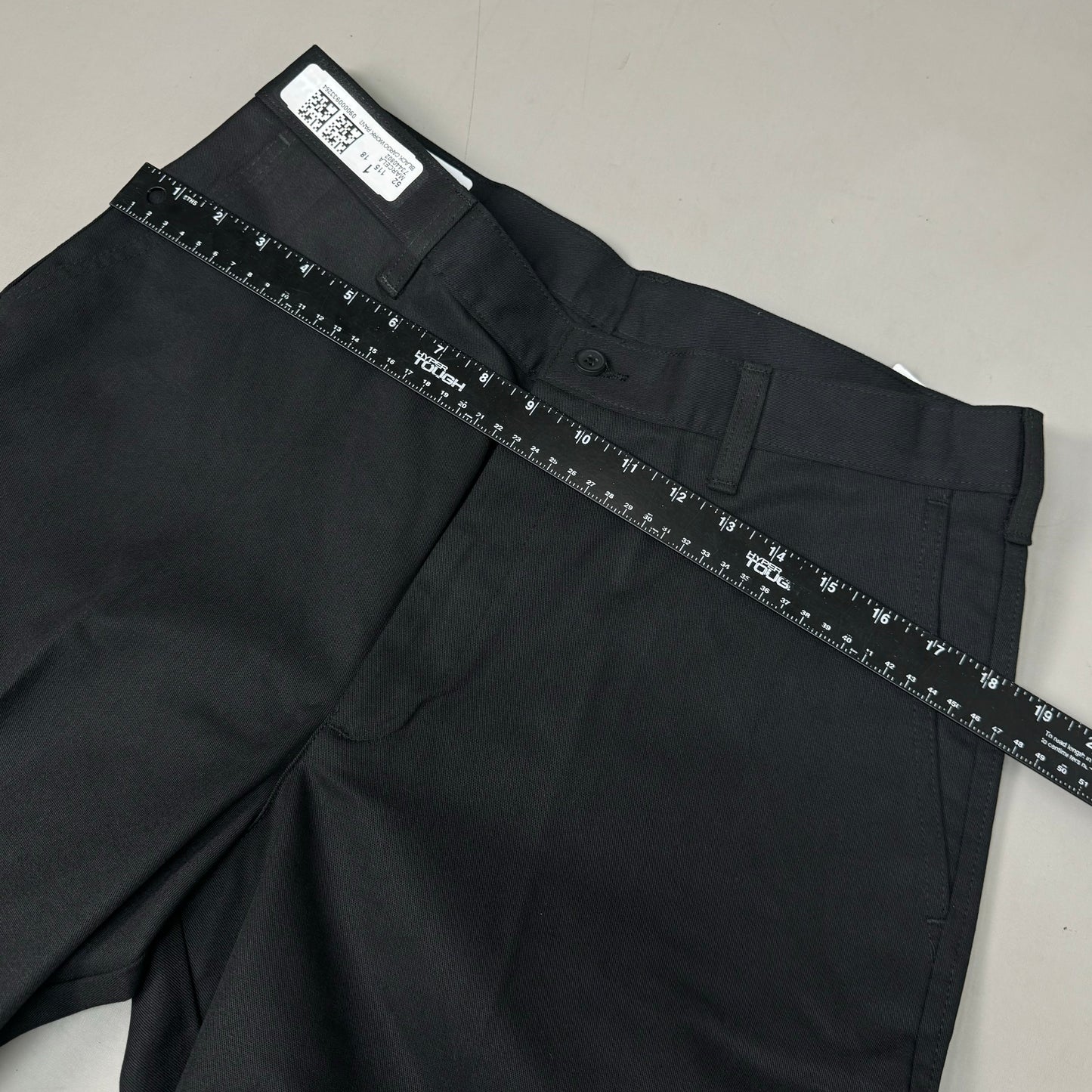 EDWARDS Button Closure Flat Front Cargo Work Pants Men's 34X30 Black 2575-O10