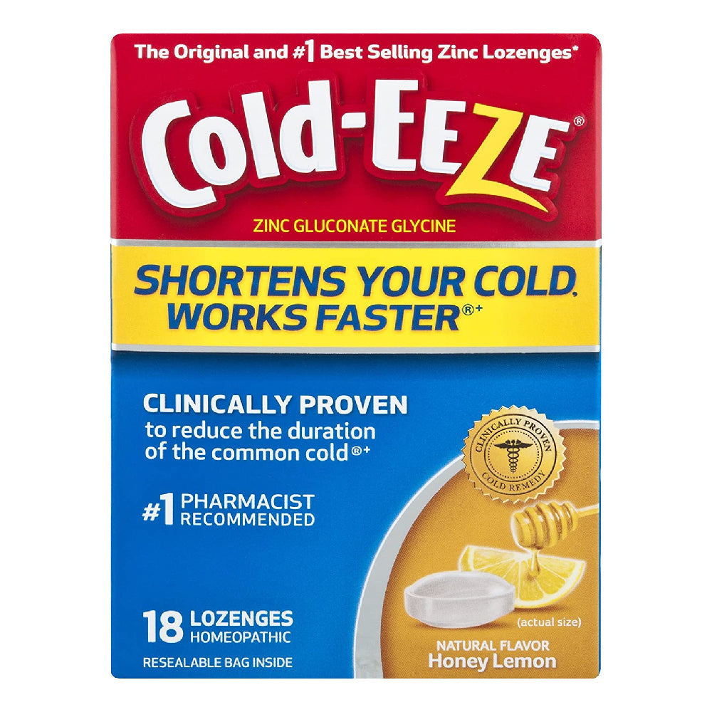 Cold-Eeze Zinc, Lozenges, Honey Lemon