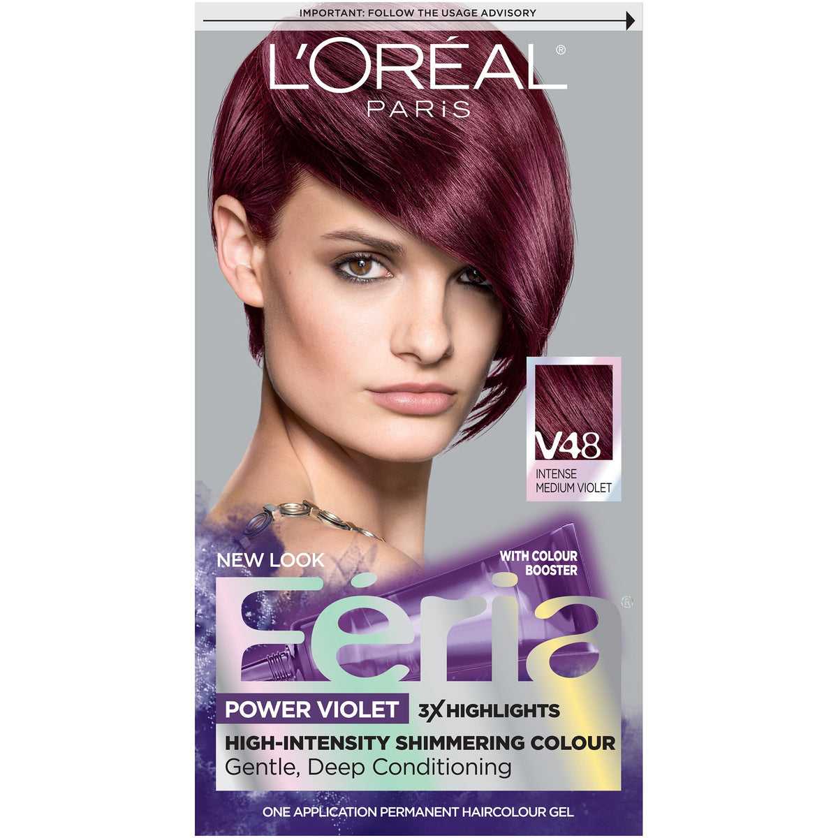 Feria Loreal Hair Color Intense Medium Violet V48