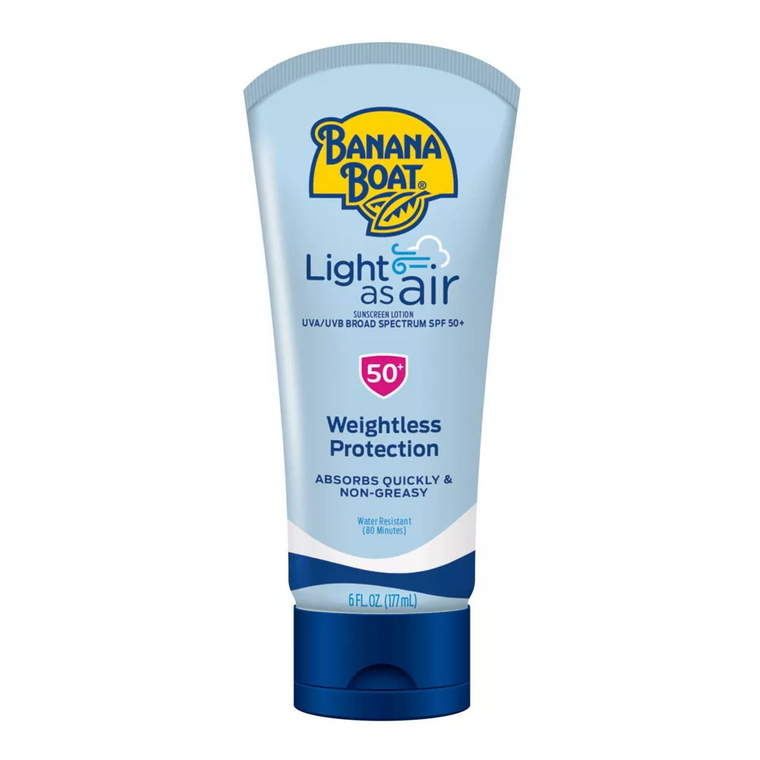 Banana Boat Light As Air Broad Spectrum Sunscreen Lotion SPF 50+, 6 OZ
