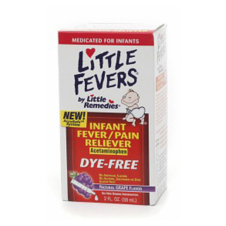 Little Fevers Remedies Infant Fever + Pain Reliever Grape Flavor