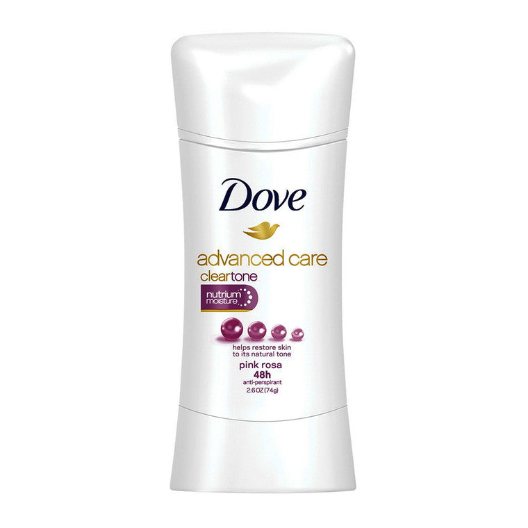 Dove Advanced Care Antiperspirant ClearTone Pink Rosa, 2.6 Oz