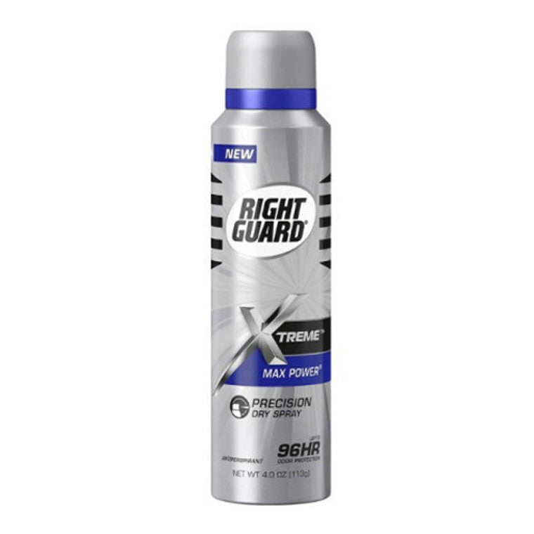 Right Guard Antiperspirant, Precision Dry Spray, Max Power 4 Oz