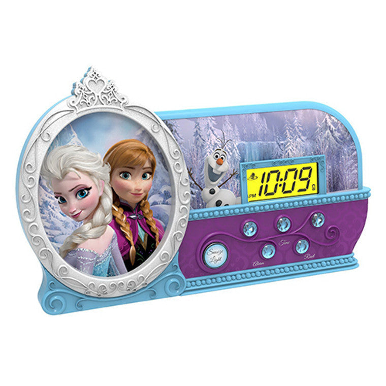 Coby Electronics Disney Frozen Musical Night Glow Alarm Clock For Kids
