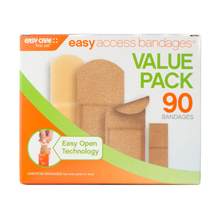 Easy Care First Aid Kits Access Bandages Assorted Sizes, Value Pack