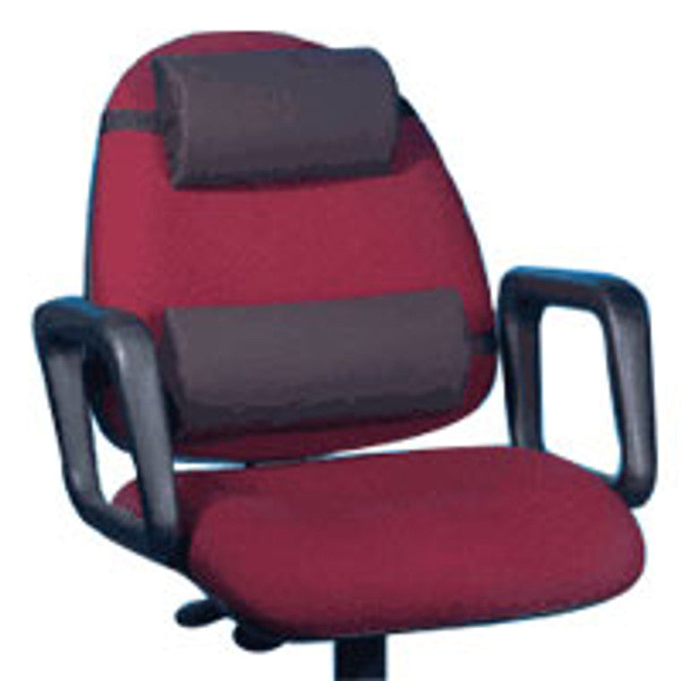 Hermell Lumbar Cushion Memory Foam Back Support, Black, Size: 13 X 6 Inches