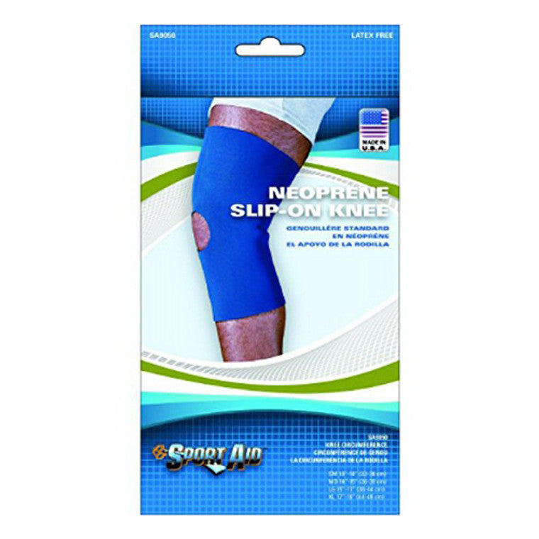 Sport Aid Knee Sleeve 12 1/2 Neoprene Open Patella Large