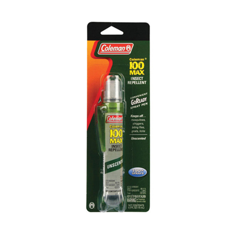Coleman Max 100% Deet Insect Repellent Go Ready Spray Pen - 0.5 Oz
