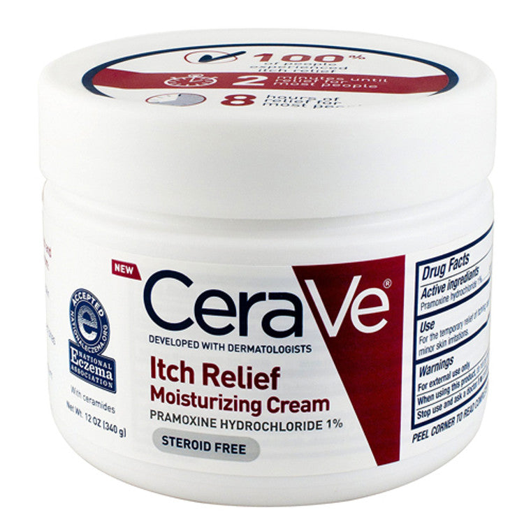 CeraVe Itch Relief Moisturizing Cream For Dry Skin, 12.0 OZ