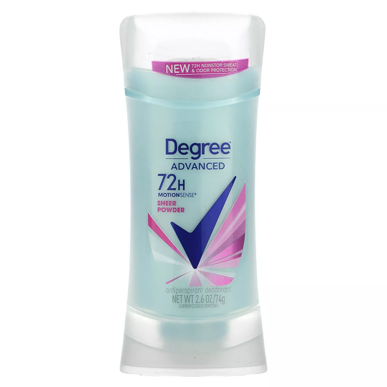 Degree Women Antiperspirant Deodorant Stick, Sheer Powder, 2.6 oz Invisible Solid