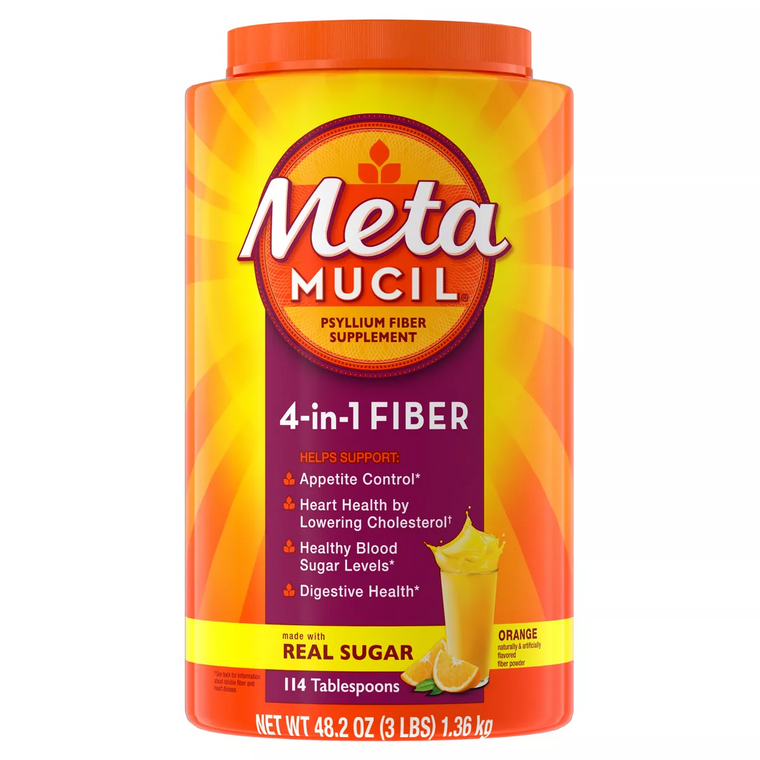 Metamucil® 4-in-1 Orange Fiber Powder, 3 lb