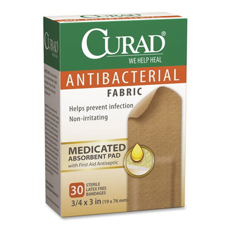 Curad Medline Infection Control Antibacterial Fabric Bandages