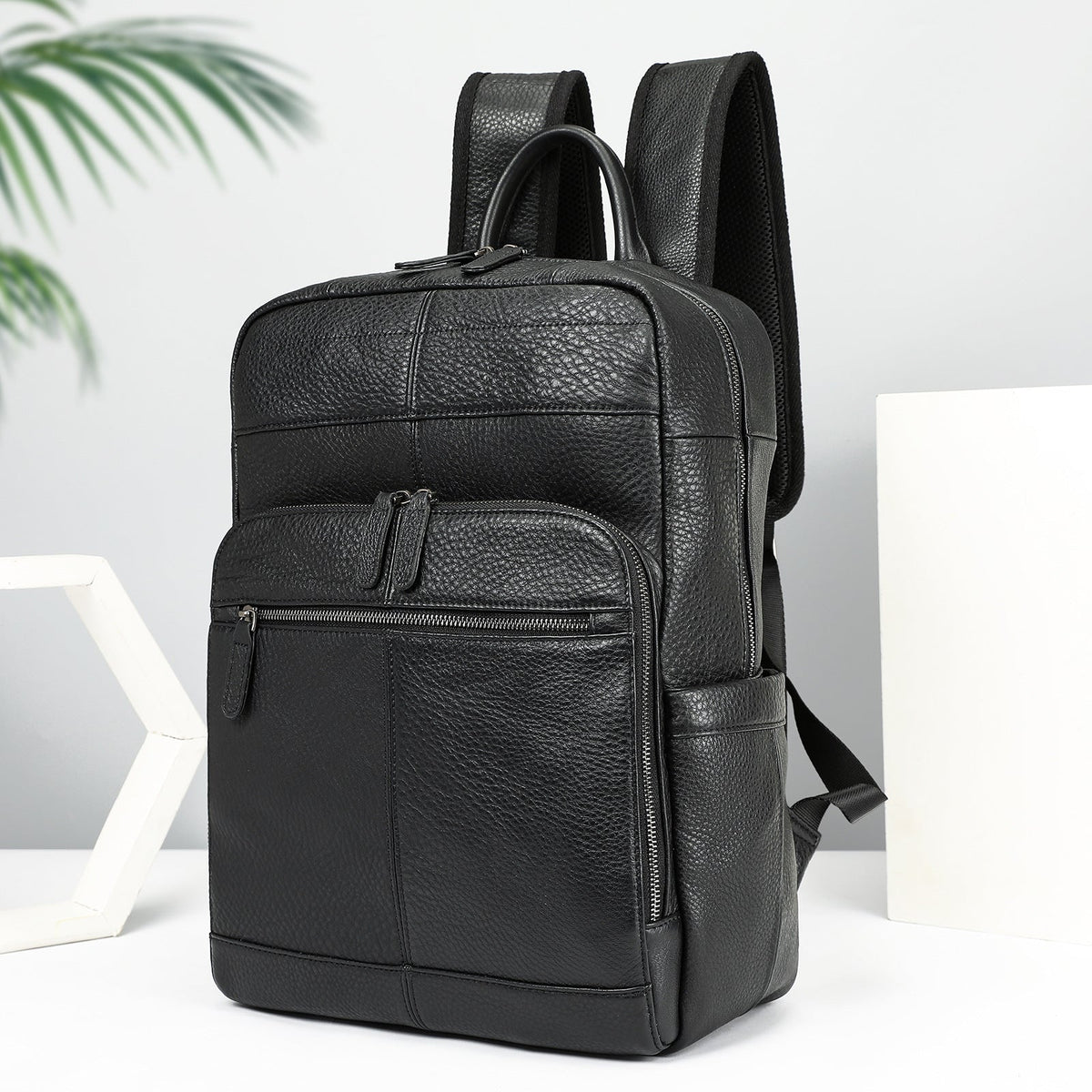 Top Layer Cowhide Backpack Leisure