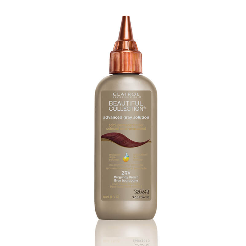 Clairol Professional Beautiful Collection Adv. Gray Solution #2RV Burgundy Brown