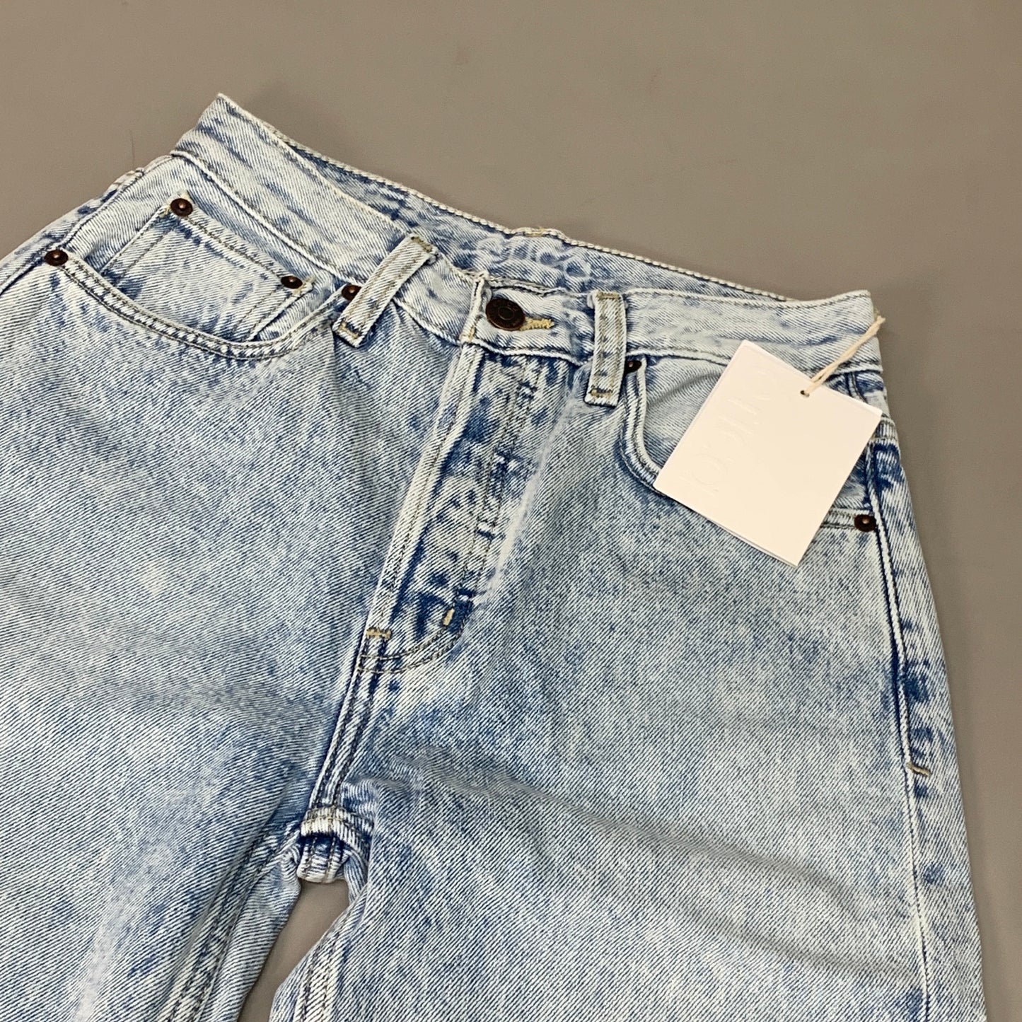 ETICA Tyler Vintage Straight Crop Jeans Pebble Beach Size 24 EW182114A