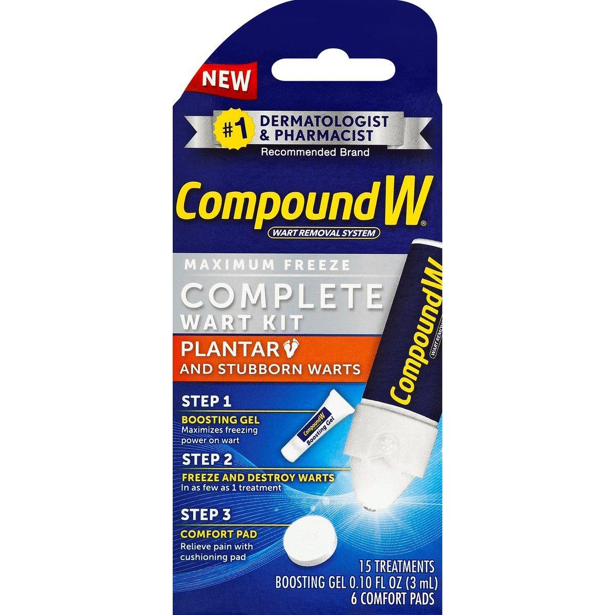 Compound W Wart Kit, Complete, Maximum Freeze