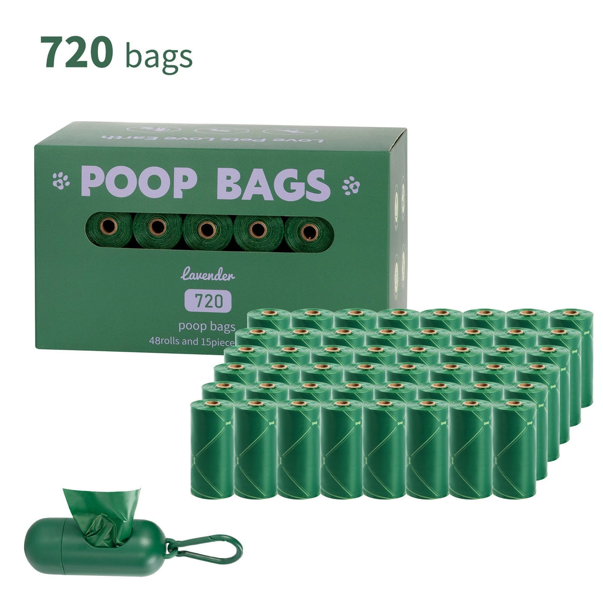 Handle Dog Waste Bag EPI Vest Poop Picking Bags Degradable Cat Litter Bag