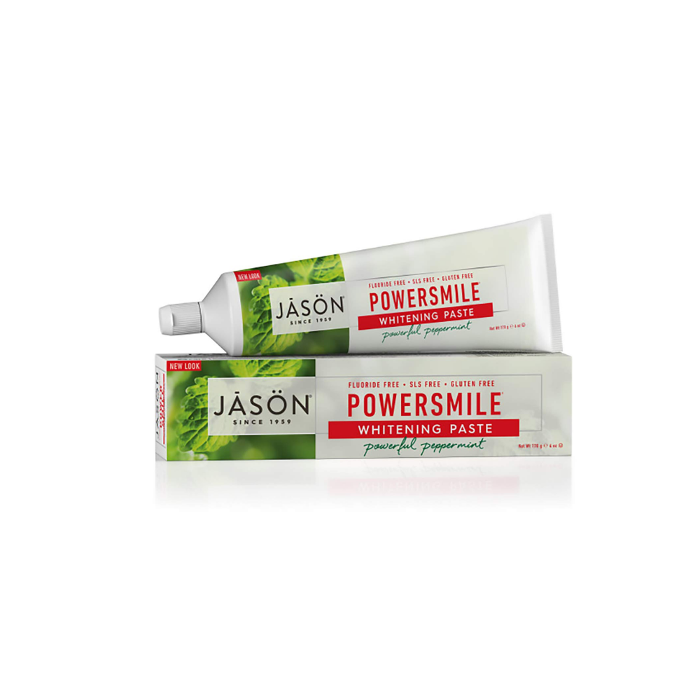 Jason PowerSmile All Natural Whitening Toothpaste, Powerful Peppermint