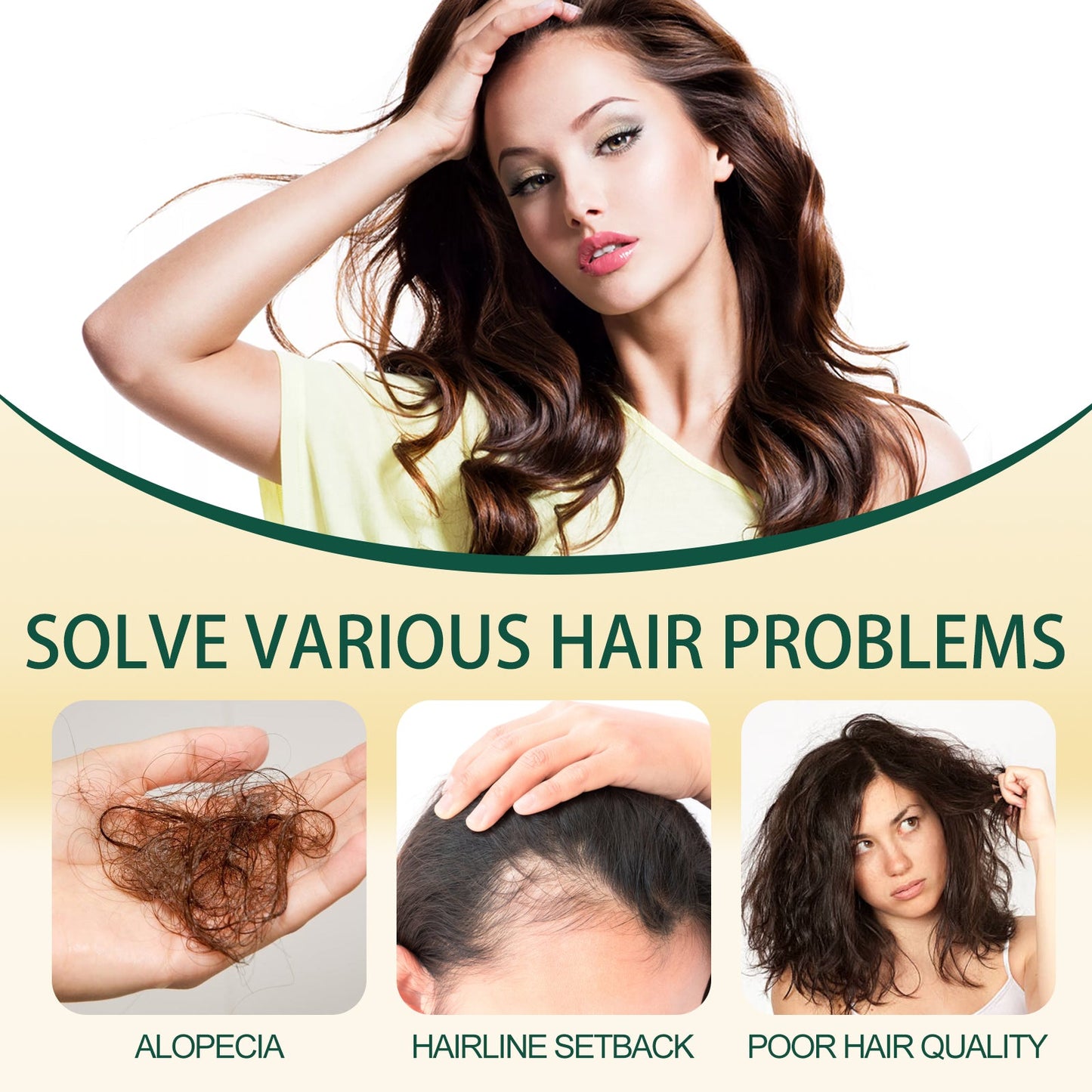 Ginger Hair Ointment, Care For Hair Follicles, Strengthen Hair, Moisturize Hair, Prevent Hair Breakage And Dense Hair Care Cream
