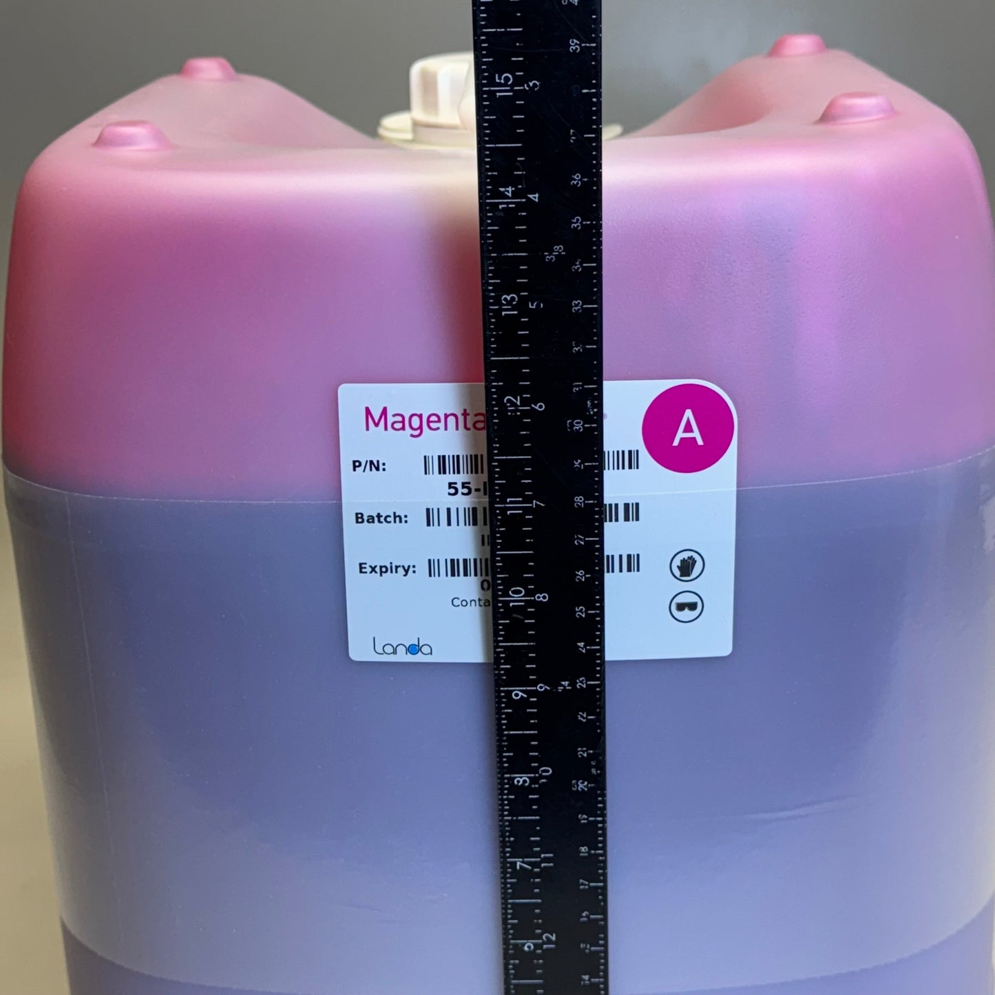 LANDA NANOINK Magenta Ink 25 Lit 6.6 Gallon Parts A & B 55-IMFG-AD21 BB04/25