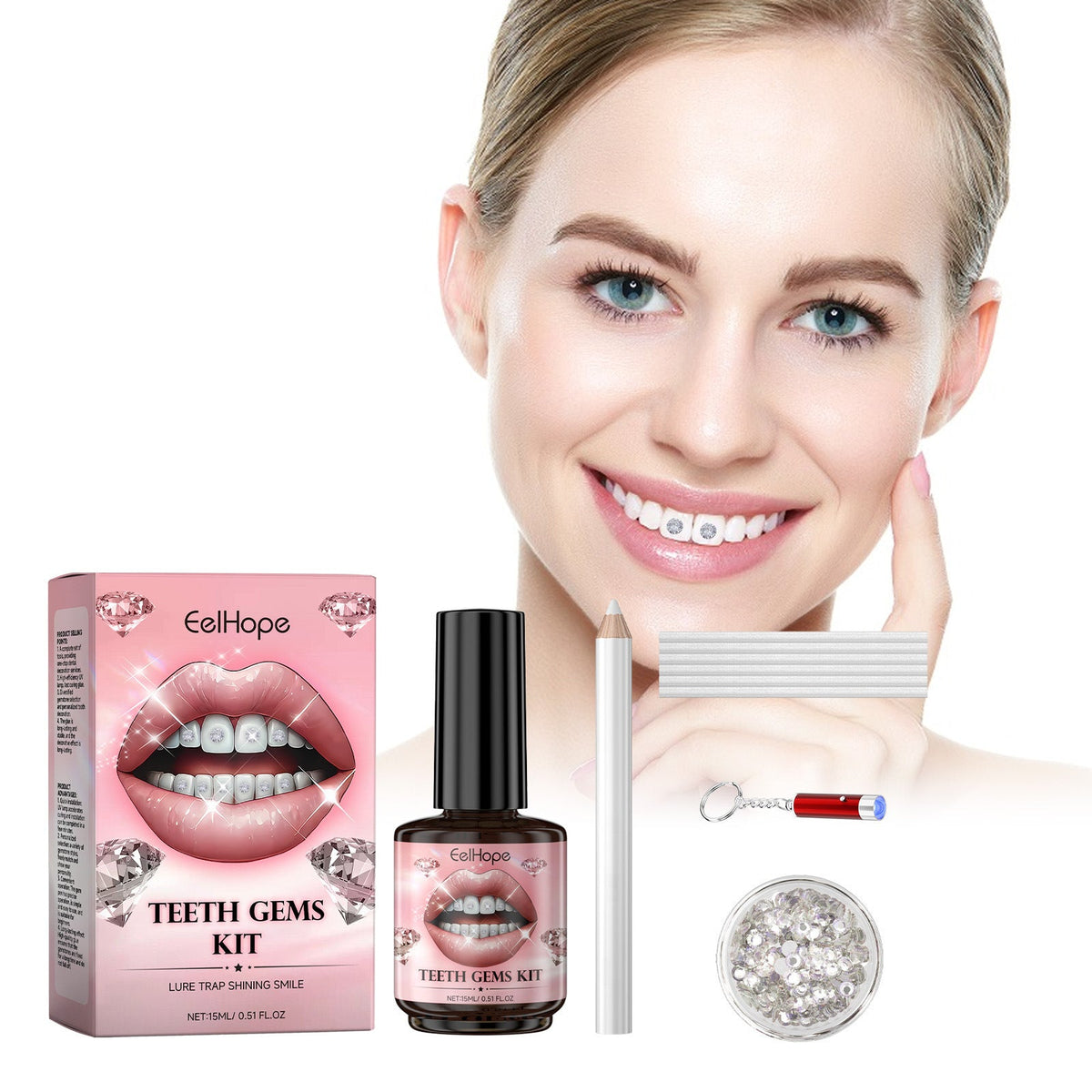 Tooth-decoration Rhinestone Create Smile DIY Decoration Suit