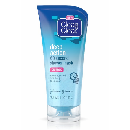 Clean & Clear Shower Mask, 60 Second, Deep Action 5 Oz