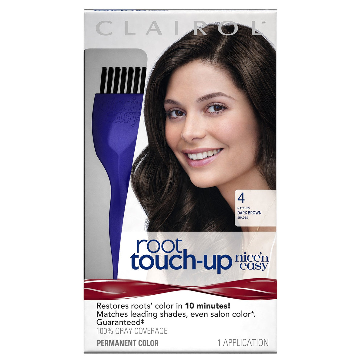 Nice N Easy Root Touch-Up Permanent Color, Matches Dark Brown Shades 4