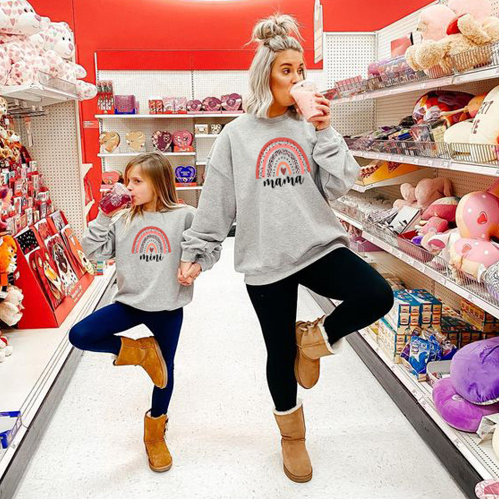 Ebay Autumn And Winter Mother-daughter Parent-child Sweater